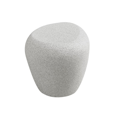 19.29 in Fiberglass Side Table, Scratch-Resistant, Waterproof, Living Room