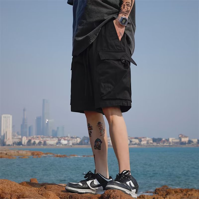 New-style Casual Mens Capri Pants With Large Pockets