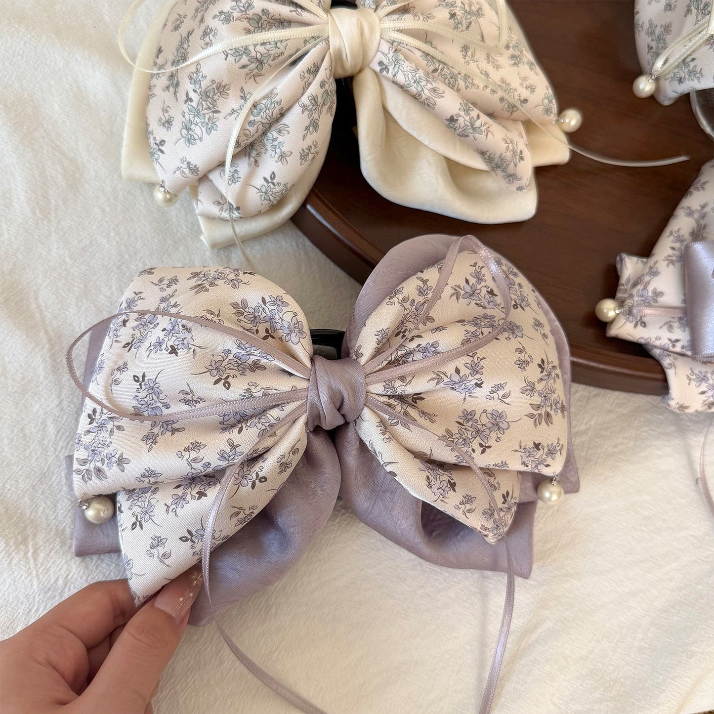 Ribbon Bow Hair Clip Versatile Sweet And Subtly Luxurious For Women