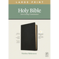 NLT Large Print Thinline Reference Bible, Filament Enabled Edition (Red Letter, Genuine Leather, Black) - Leather
