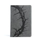 CSB Large Print Personal Size Reference Bible, Charcoal Leathertouch, Indexed - Imitation Leather