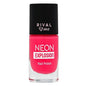 Rival Loves Me Neon Explosion Nail Polish No.09 Coral Pink 8ml - Vibrant, Neon Coral Pink