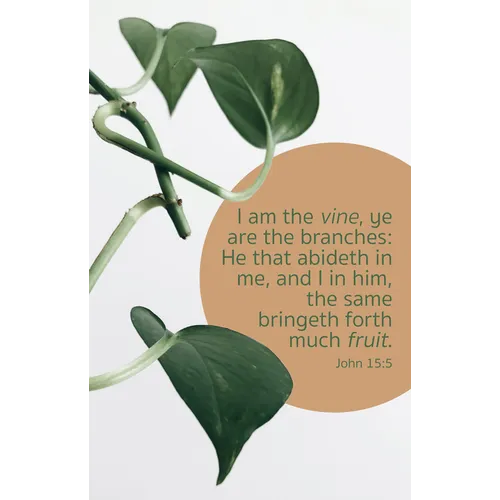 General Worship Bulletin: Much Fruit (Package of 100): John 15:5 (Kjv) - Paperback