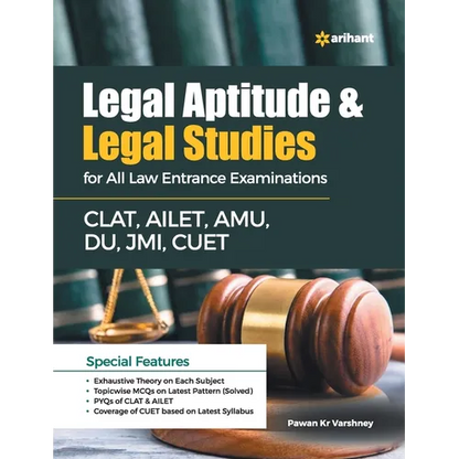 Legal Aptitude & Legal Studies For All Law Entrance Examinations CLAT, AILET, AMU, DU, JMI, CUET - Paperback