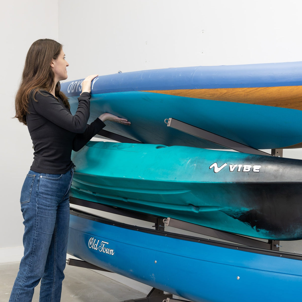 G-Watersport 3 Kayak & Canoe Rack | 3 Levels | Mud