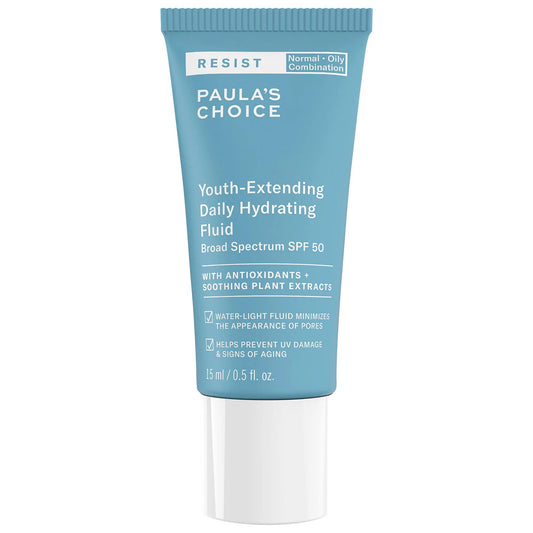 RESIST Daily Hydrating Fluid SPF 50 Sunscreen - Oil-Free, Broad-Spectrum Protection for Normal to Oily Skin