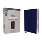 Niv, Reference Bible, Compact, Leathersoft, Blue, Red Letter, Comfort Print - Imitation Leather