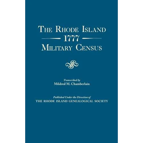 Rhode Island 1777 Military Census - Paperback