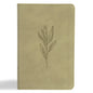 KJV Thinline Bible, Sage Suedesoft Leathertouch - Imitation Leather