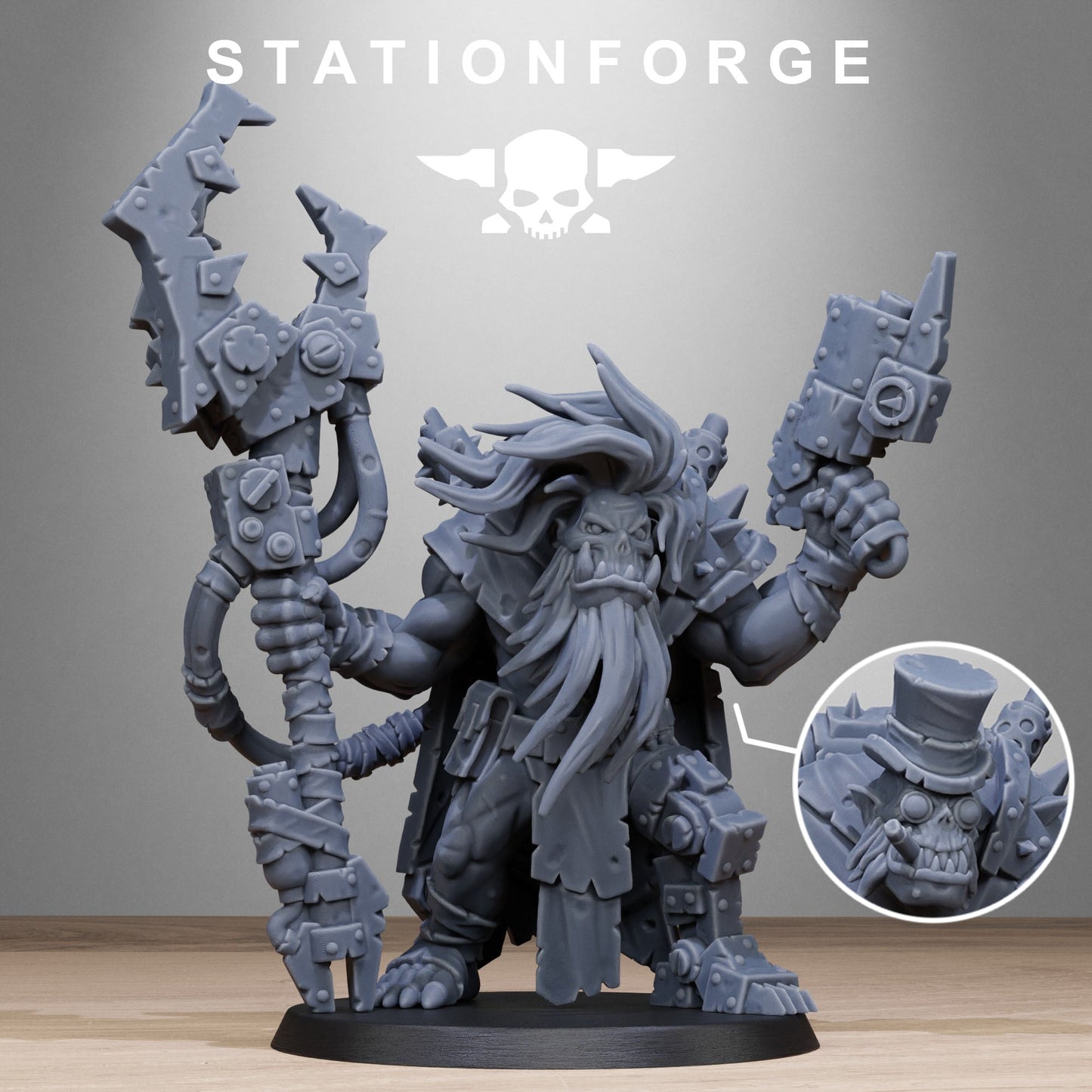 3D Printed Orkaz Madman by StationForge Miniatures