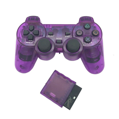 Transparent Eye Catching Wireless Dual Shock Bluetooth Joystick Gamepad Console Controller Compatible With PC Laptop