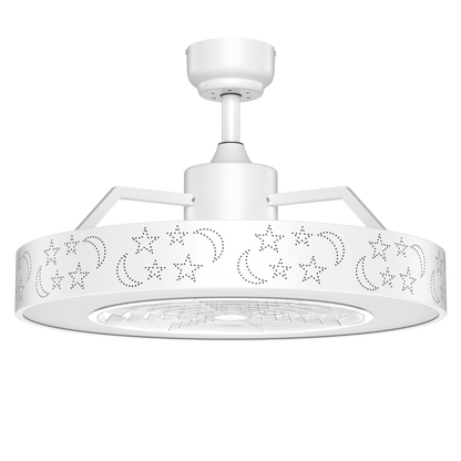 23 Inch Ceiling Fan with LED Light and Remote Control