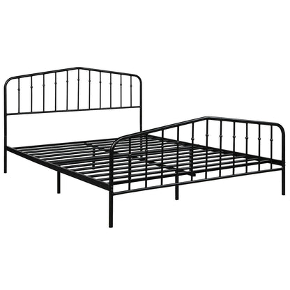 Queen Size Metal Bed Frame Slat Platform