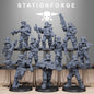 3D Printed GrimGuard Jungle Fighters by StationForge Miniatures