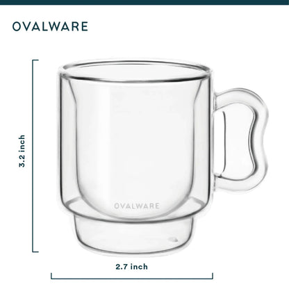 Double Wall Espresso Cups - 120ml/4oz