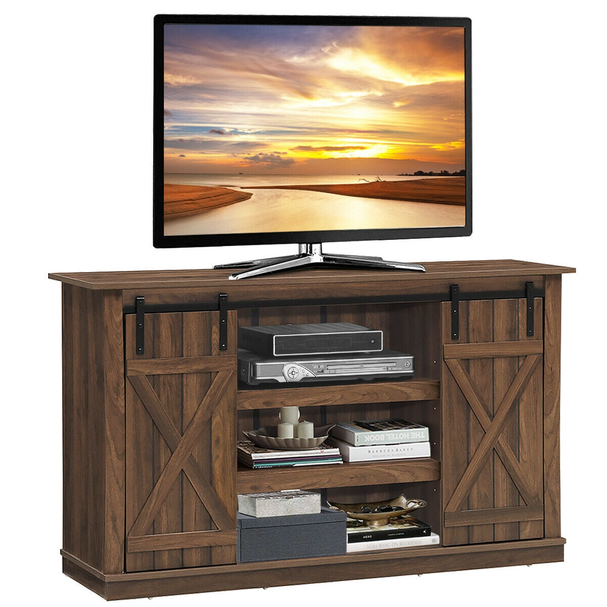 Sliding Barn TV Stand Console Table