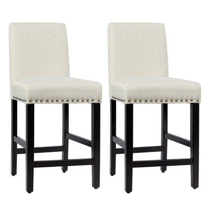 25 Inch Kitchen Chairs w/ Rubber Wood Legs
