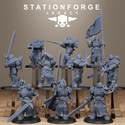 3D Printed Solaris Greatswordsmen by Stationforge Miniatures