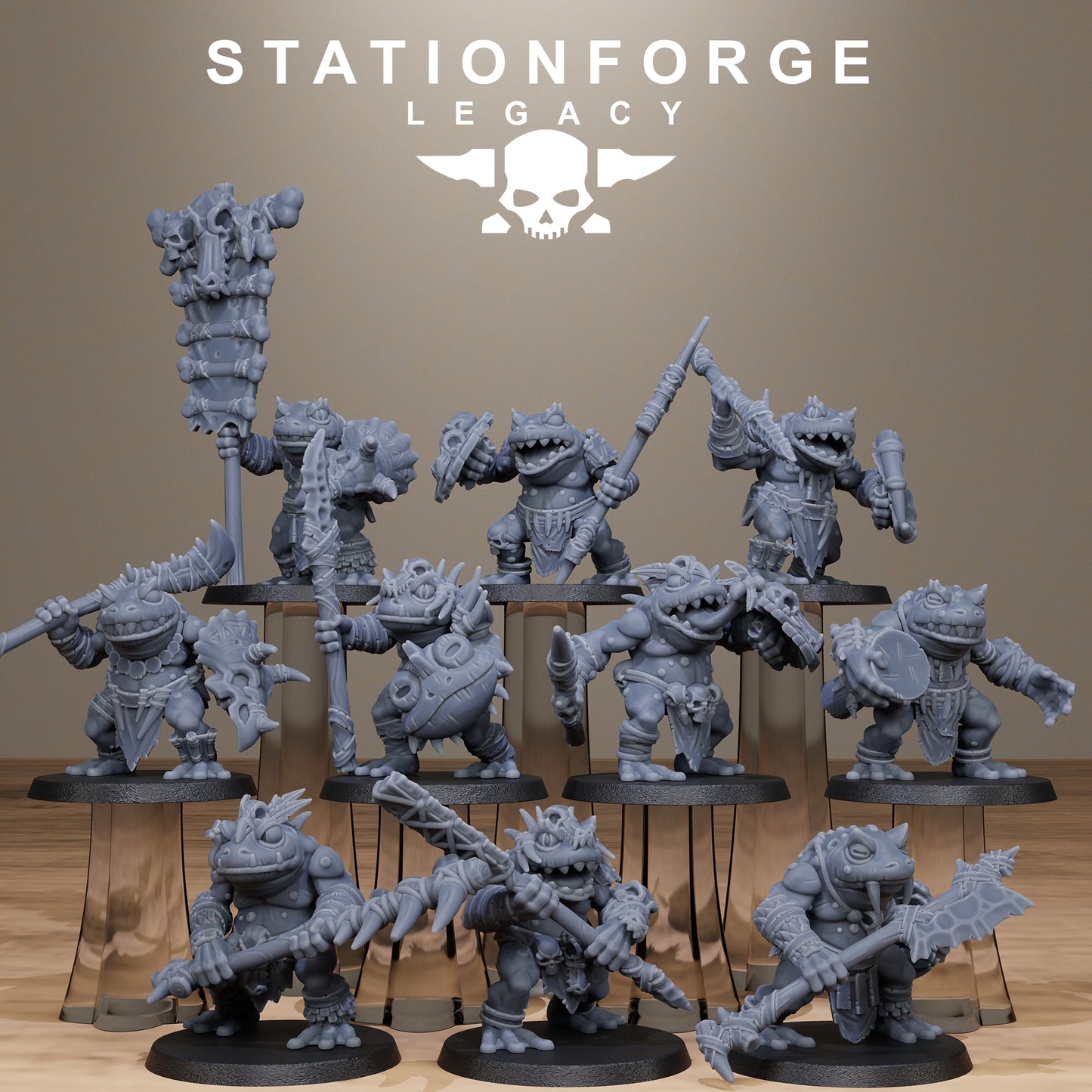 3D Printed Bogkin Heavies by Stationforge Miniatures