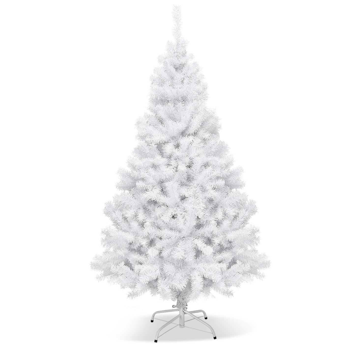 6' / 7.5' / 9' Hinged Artificial Christmas Tree with Metal Stand