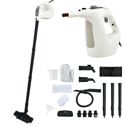 1400W Multipurpose Pressurized Steam Cleaner With 17 Pieces Accessories