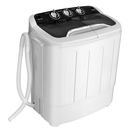 8 lbs Portable Mini Twin Tub Spinner Semi-Automatic Washing Machine