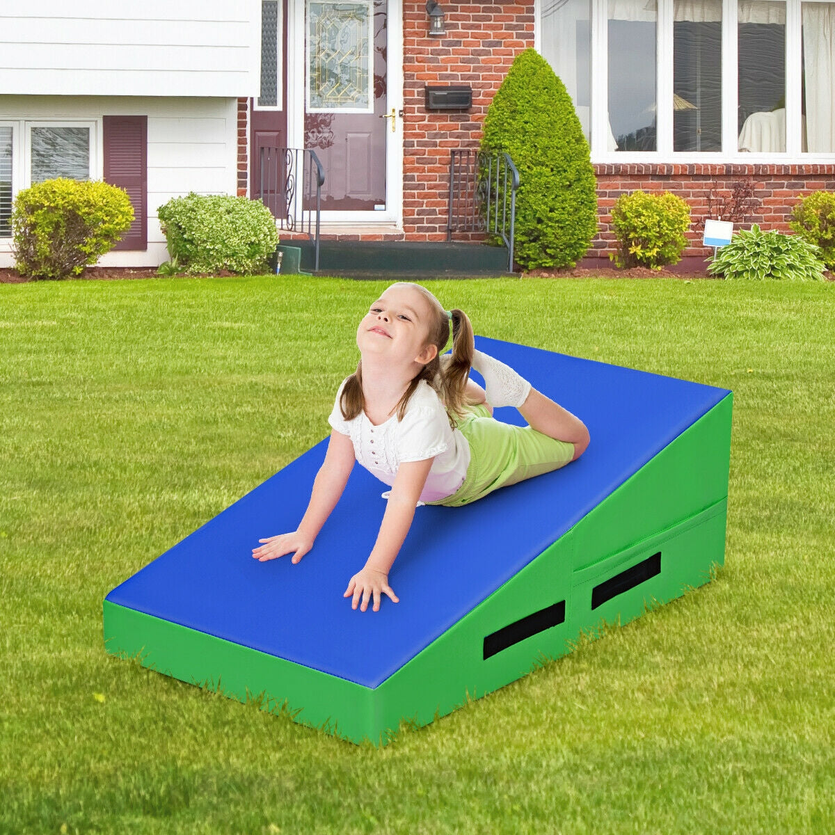 Incline Gymnastics Mat Wedge Ramp Gym Tumbling Exercise Mat