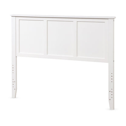 Full Wood Headboard Flat Panel with Pre-drilled Holes and Height Adjustment