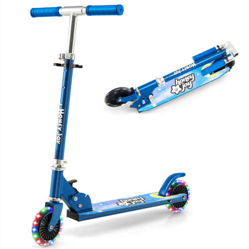 Folding Kick Scooter with 3 Adjustable Heights for Kids