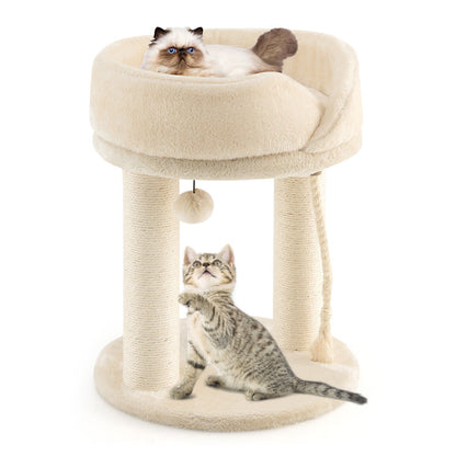 Cat Climbing Tree with Plush Perchs and Scratching Post