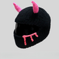 Handmade Knitted Little Devil Helmet Cover