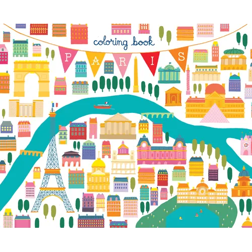 Paris Coloring Book - Paperback