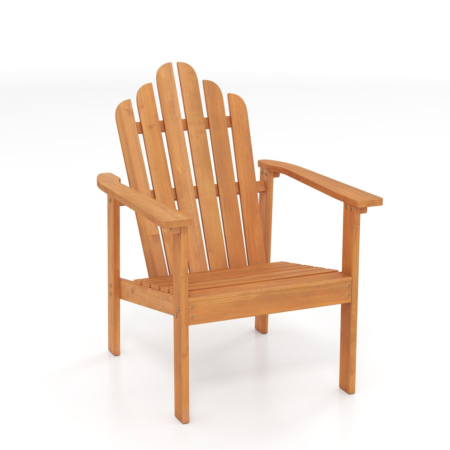 Stackable Adirondack Chairs - Solid Acacia Wood (2-Pack)