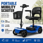 4-Wheel Mobility Scooter 300lb Capacity 15.5 Mile LED Basket USB