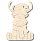 Unfinished Wood Layered and Etched Reindeer Shelf Sitter | 6" Tall | 1/4" Wood | Wood Craft DIY