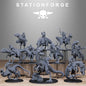 3D Printed GrimGuard Jungle Raptors by Stationforge Miniatures