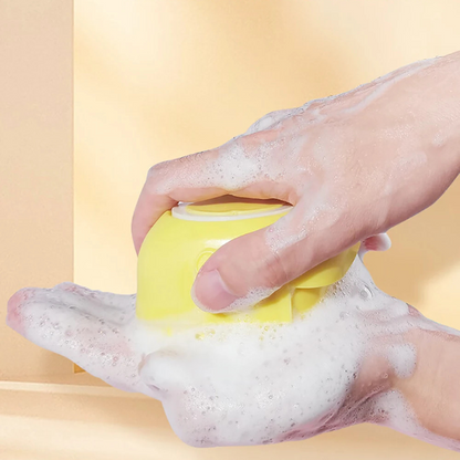 Pet Bathing Brush with Shampoo Dispenser