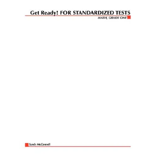 Get Ready! for Standardized Tests: Math Grade 1 - Paperback