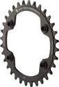 Wolf Tooth 96 BCD Chainring - 34t 96 Asymmetric BCD 4-Bolt Drop-Stop A For Shimano XTR M9000 M9020 Cranks BLK