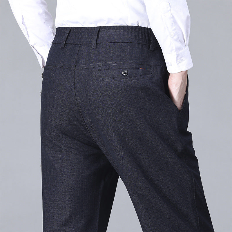 Mens Business High-Waisted Fashionable Casual Pants