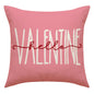 Love Heart Pillow Cover Valentine's Day Letter Printing Throw Pillowcase