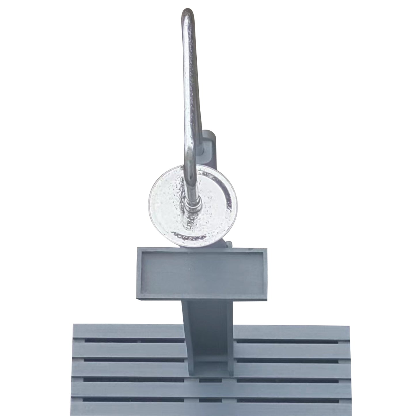 Outdoor Garden Pool Shower with Chassis Board, Cooling Solution, Gray Solid W