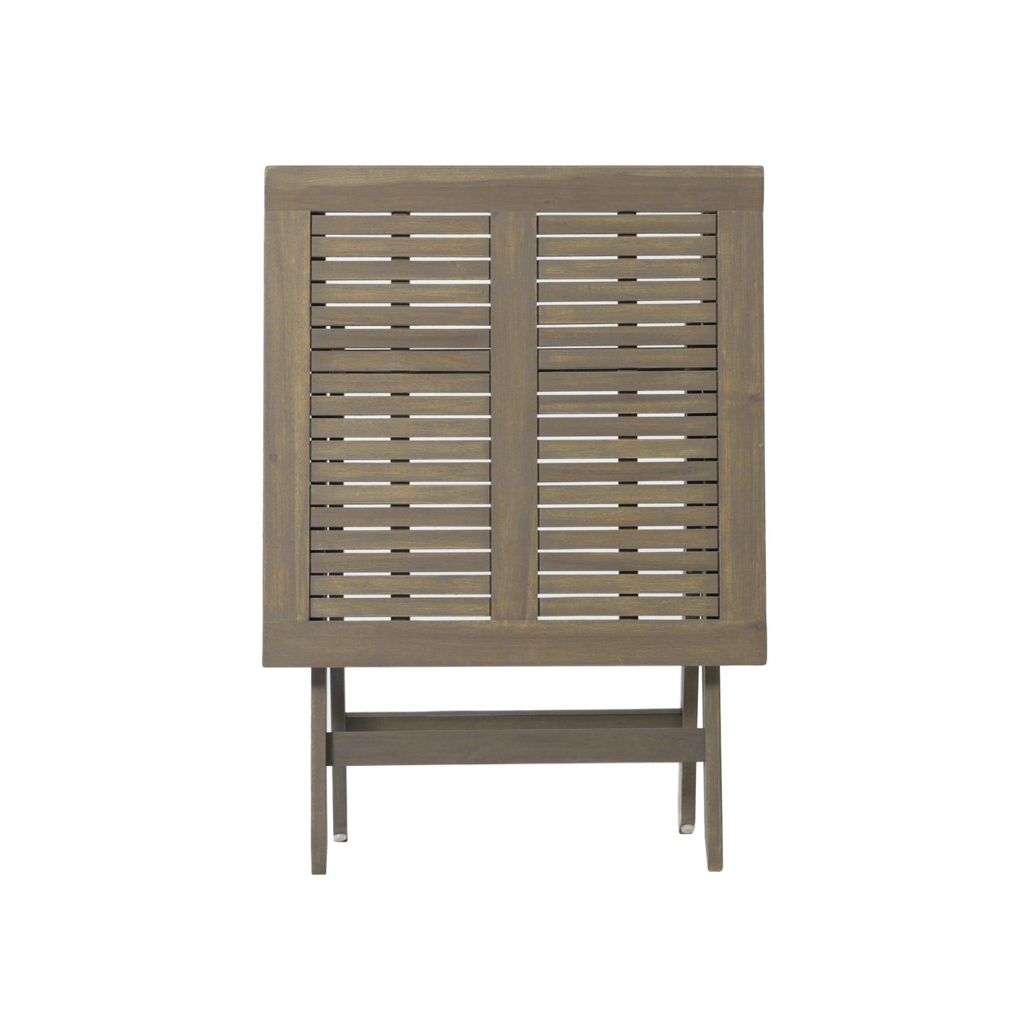 Outdoor Bistro Table Folding Acacia Wood Gray 25.5