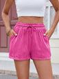 Florira Texture Drawstring Shorts