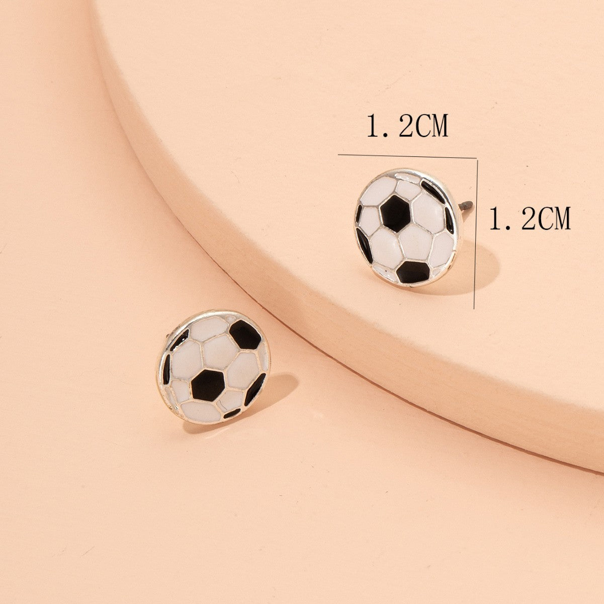 European And American Sports Series Football Ear Studs