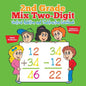 2nd Grade Mix Two-Digit Vertical Addition and Subtraction Workbook Children's Math Books - Paperback