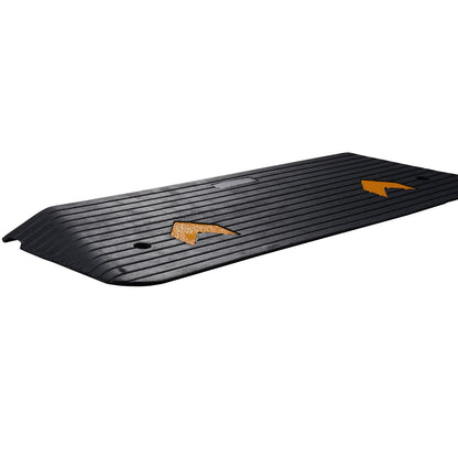 Threshold Ramp Rubber 2 In Non-Slip Beveled Edges Doorway 43.7x16 In Channel