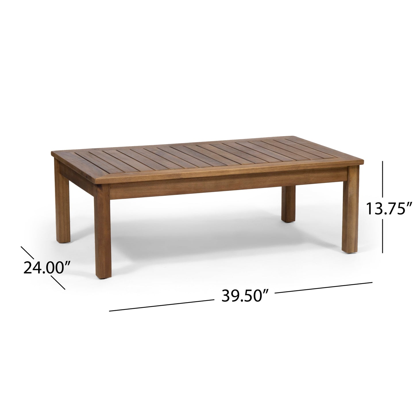 Outdoor Loveseat Set Acacia Wood Rattan Rope Teak Cushion 2 Piece