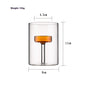 Dining Table Glass Candle Holder Dinner Props Ornaments