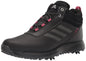 adidas Womens S2g Recycled Polyester Mid Cut Golf Shoes Core Black/Dark Silver/Wild Pink 5.5